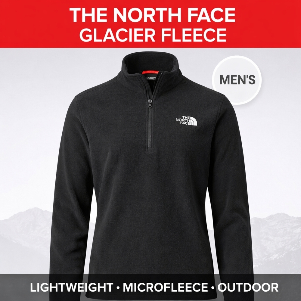 The North Face Glacier 1/4 Zip Fleece Jacket | Mens Small | Women's Medium Large